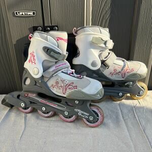 Twist 2 Bladerunner Rollerblades Adjustable Girls Sz 4-7 Y Inline Skates 72mm